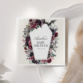 Floral Coffin Halloween Baby shower Servet