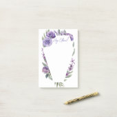 Floral Coffin Invitation Business Cards Post-it® Notes (Op bureau)