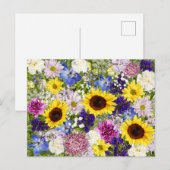 Floral Collage Foto Colorful Spring Flowers Briefkaart (Voorkant / Achterkant)