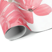Floral Collage Waterverf Wrap Cadeaupapier (Rol Hoek)