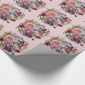 Floral Collage Wrapping Papier (Hoek)