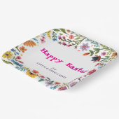 Floral Colorful Easter BRUNCH & HUNT Papieren Bordje (Gebogen)