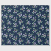 Floral Colorful High Contrast Wrapping Paper Cadeaupapier (Vlak)
