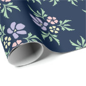 Floral Colorful High Contrast Wrapping Paper Cadeaupapier (Rol Hoek)
