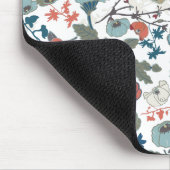 Floral Colorful Joyful Blue Oranje Green Muismat (Hoek)