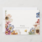 Floral Colorful Save The Date (Achterkant)