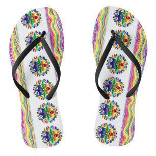 Floral Colorful Teenslippers