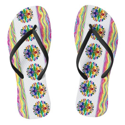 Floral Colorful Teenslippers (Voetbed)