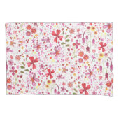 Floral Colorful Watercolor Boho Kussensloop (Voorkant)