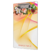 Floral Colorful Waterverf Sjabloon Rood Roze Klembord (Links)