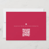 Floral Colorful Wilde Flower Botanical QR Code Kaart (Achterkant)