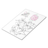 Floral Coloring Pages op Notitieblokken (Schuin)