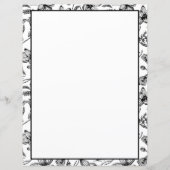 Floral Coloring Pagina 2 Stationery Sheets (Voorkant)