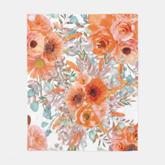 Floral Comforter Fleece Deken