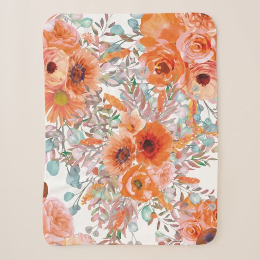 Floral Comforter Sherpa Deken (Voorkant)
