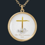 *~* Floral Communion AP35 Christelijke bevestiging Goud Vergulden Ketting<br><div class="desc">(zoekid AP35 voor gelijkaardige design en AP40)) Blowers Floral Bouquet of Flowers aan de basis van een bijtend gewoon Gold Jesus Cross. Verwijder, resize en geef om het even welke elementen uit u wilt en kunt. Zet het ontwerp voor om het even welk goed vibe doel om u wilt. Breng...</div>