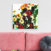 Floral Compositie Canvas Afdruk (Insitu (Woonkamer))