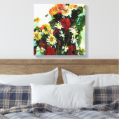 Floral Compositie Canvas Afdruk (Insitu (Slaapkamer))