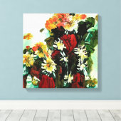 Floral Compositie Canvas Afdruk (Insitu (Houten vloer))