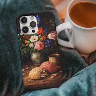 Floral Concha Still Life | Monogram iPhone 15 Pro Max Hoesje