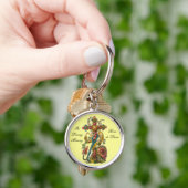 Floral condolence Cross Sleutelhanger (Hand)