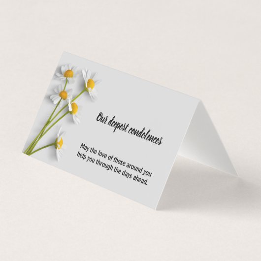 Floral condolence Symphathy Card Kaart (Voorkant)