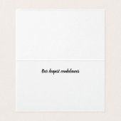 Floral condolence Symphathy Card Kaart (Binnenkant ongevouwen)