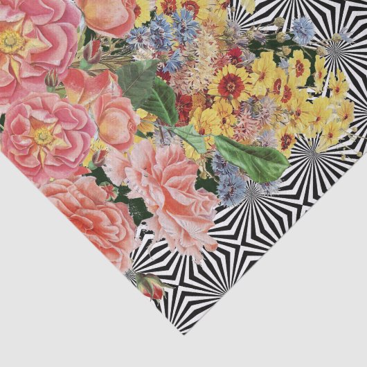 Floral Confetti Op Art Tissuepapier (Detail)