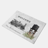 Floral Confetti treinstel Deurmat (Schuin)