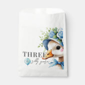 Floral Coquette Bow Silly Goose Boy Birthday  Bedankzakje (Voorkant)