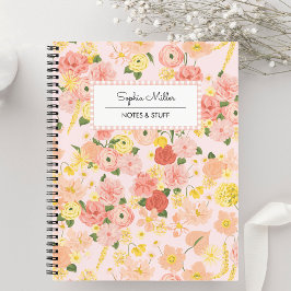Floral Coquette Cottagecore Esthetische Spiraal Notitieboek