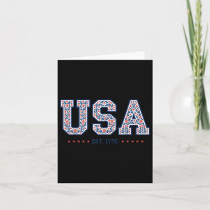 Floral Coquette USA Amerika 4 juli Onafhankelijk Kaart