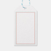 Floral Coral Blauwgroen Dank u Cadeaulabel (Achterkant)