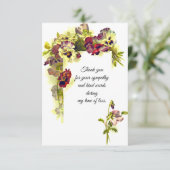  Floral Corner Hartelijk dank Bedankkaart (Staand voorkant)