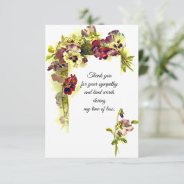 Floral Corner Hartelijk dank Bedankkaart