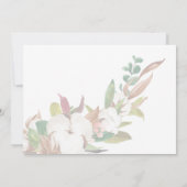 Floral Corona Virus Wedding Vertraging Datum Kaart (Achterkant)