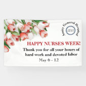 Floral Corporate Happy Nurses Week Banner (Horizontaal)