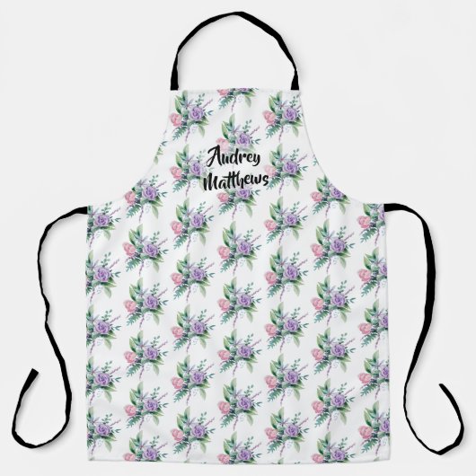 Floral Corsage pattern Personalize with Name Schort (Voorkant)