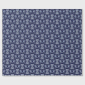 Floral Corset Damask Patroon Cadeaupapier (Vlak)