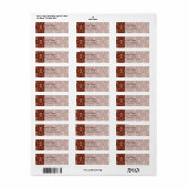 Floral Corset Damask Patroon Etiket (Full Sheet)