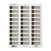 Floral Corset Damask Patroon Etiket (Full Sheet)