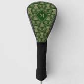 Floral Corset Damask Patroon Golfheadcover (Voorkant)