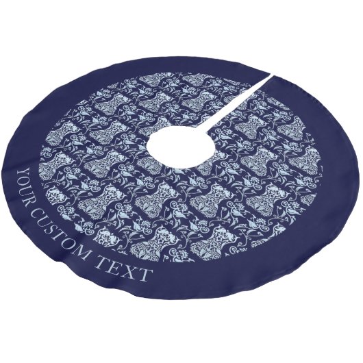 Floral Corset Damask Patroon Kerstboom Rok (Gekanteld)