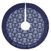 Floral Corset Damask Patroon Kerstboom Rok (Voorkant)