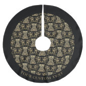 Floral Corset Damask Patroon Kerstboom Rok (Voorkant)
