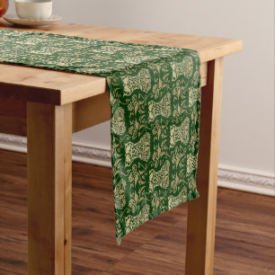 Floral Corset Damask Patroon Lange Tafelloper
