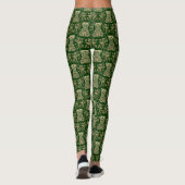Floral Corset Damask Patroon Leggings (Achterkant)