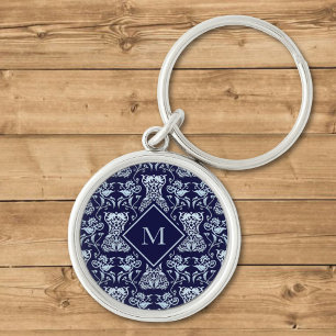 Floral Corset Damask Patroon Sleutelhanger