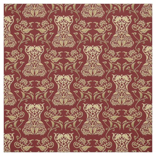 Floral Corset Damask Patroon Stof (Swatch)