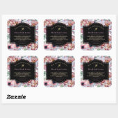 Floral Cosmetics Bottle Label - Mauve and lila (Vel)